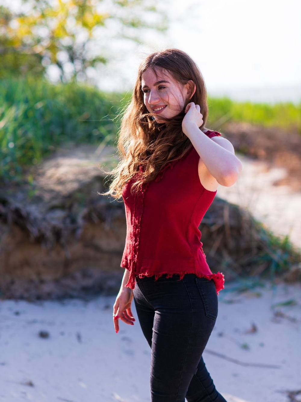 Топ Chintamani красный