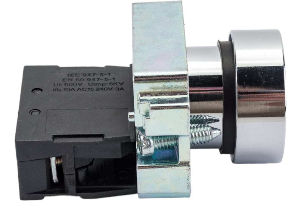 Кнопка управления LAY5-BA61 без подсветки синяя 1з IEK