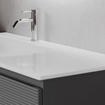 Тумба подвесная под раковину левая Sancos Folk, Grey soft 995х445х500