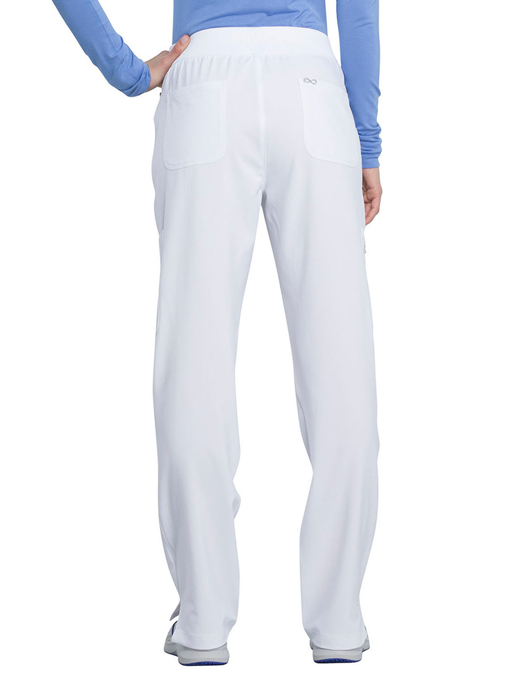 Брюки медицинские женские Cherokee CK065A с поясом в рубчик, винный, 48