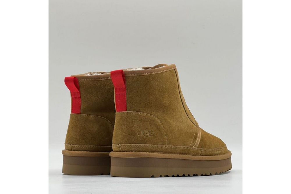 UGG Neumel Platform Zip Chestnut