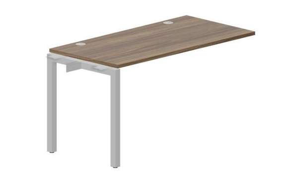 стол Polo 1380х680х750мм (2 громмета) - приставной элемент