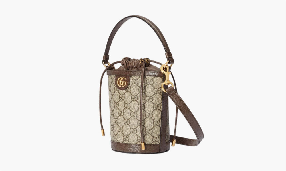 Сумка Gucci Ophidia Bucket Mini Bag Supreme "Beige/Ebony"