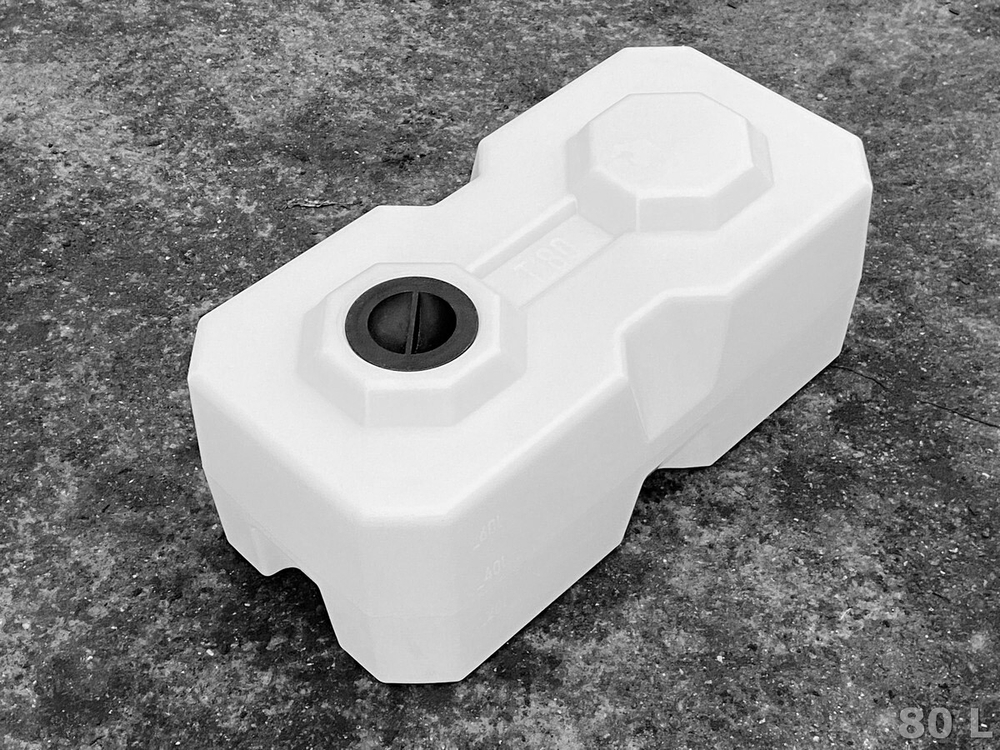 Ёмкость пластиковая пищевая Полимер-Групп T 80 л. прямоугольные (795x395x337см;5,3кг;белый) - арт.559031