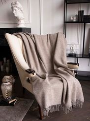 Плед MINO 1-00 из овечьей шерсти  ANINAMAS