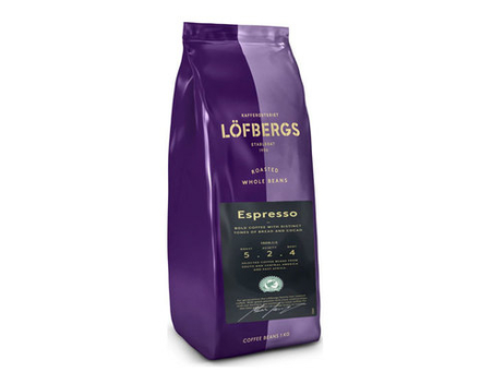 Кофе в зернах Lofbergs Espresso, 1 кг (Лофбергс)