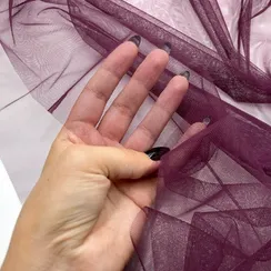 Бюстовая сетка неэластичная слива (цв. 076), Lauma