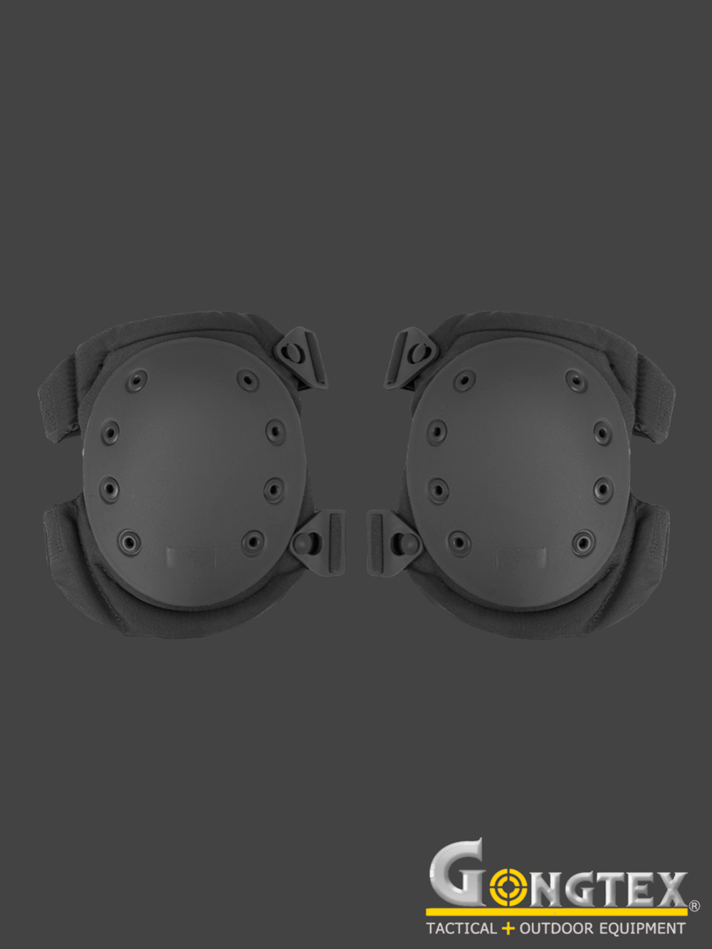 Тактические наколенники Gongtex Tactical Protection (GK03K). Чёрный