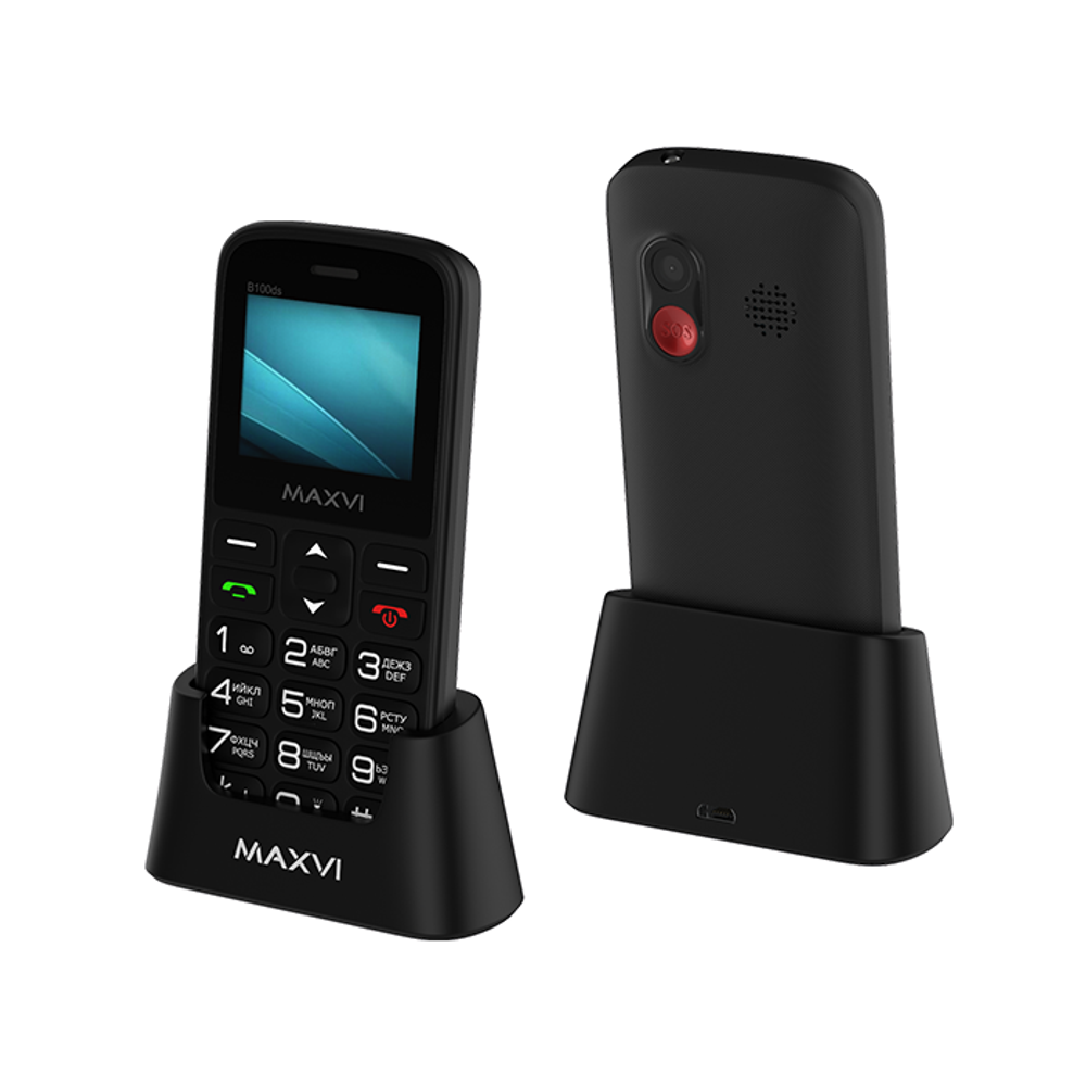 Сотовый телефон Maxvi B100ds Black