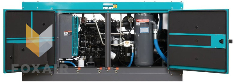 Винтовой дизельный компрессор master blast mb100b-7