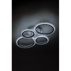 Светильник потолочный светодиодный ЭРА Модерн Ring CLL-1-59W 3K-6,5K RC WH с ДУ белый