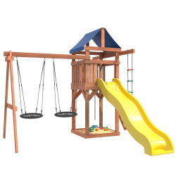 Детская площадка с качелями гнездо 60 см IgroWoods для улицы и дачи