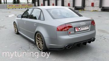Диффузор бампера заднего для AUDI RS4 B7 Sedan (06-08)