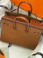Сумка Hermes из кожи крокодила 25 см