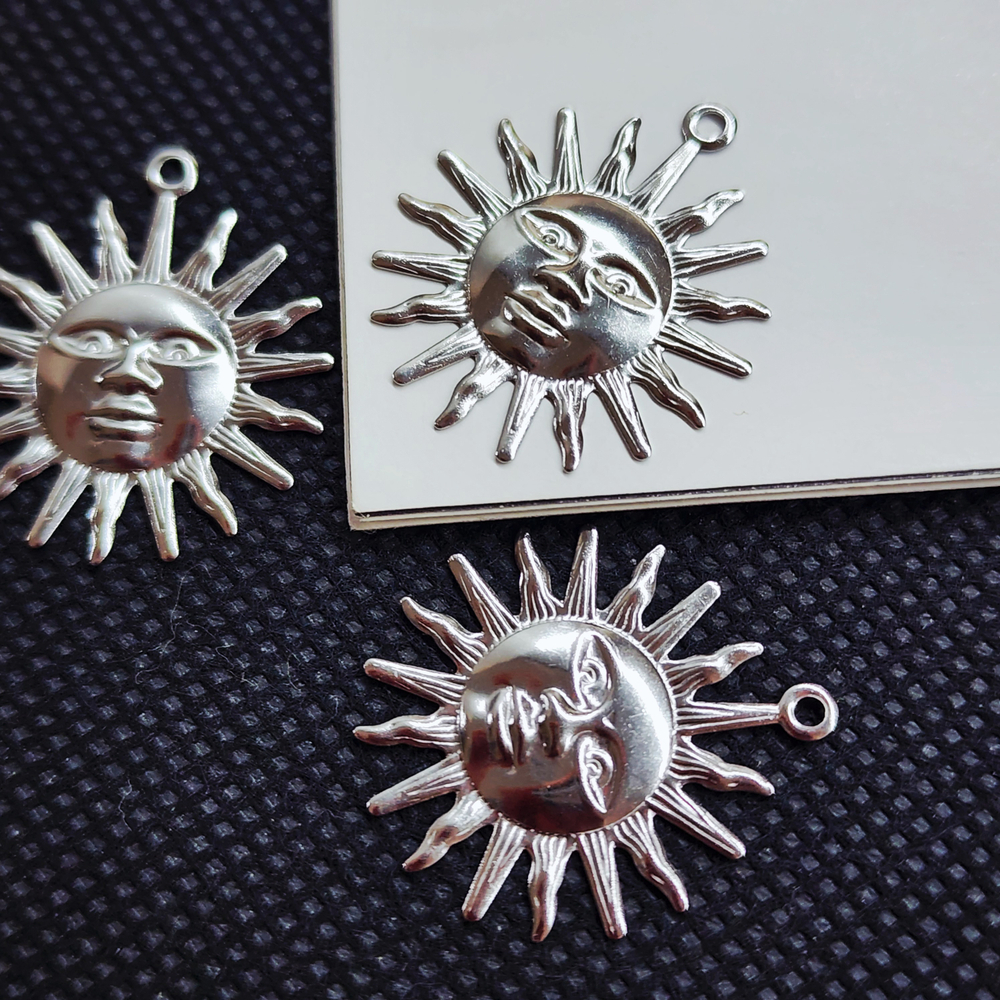 Подвеска солнце, сталь, 25мм, штучно