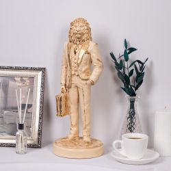 Скульптура Лев Бизнесмен Айвори