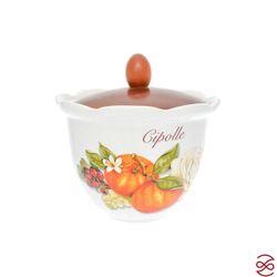 Банка с деревянной крышкой NUOVA CER Апельсин 16см