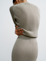 Джемпер SHANTY с длинным рукавом, серо-бежевый