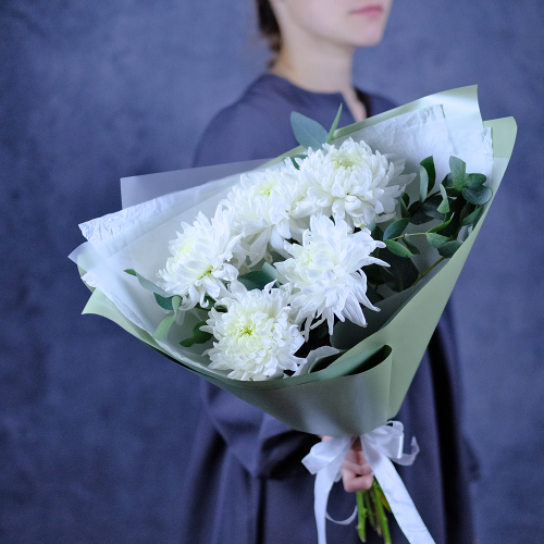 Купить Букет крупноцветковых хризантем Magnum