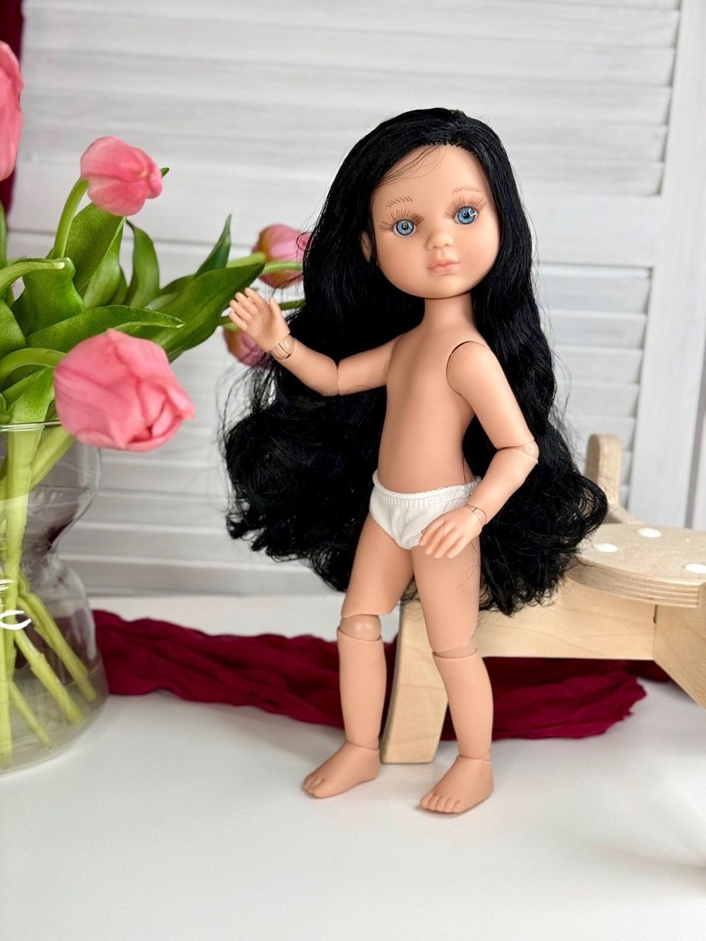 Кукла BERJUAN виниловая шарнирная 35см Ева (4820A5)