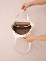 сумка тоут через плечо средняя с двумя ручками