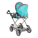 Коляска д/кукол универс.металл. складн. цв. микс, в коробка (9346W)