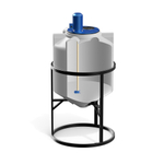 Ёмкость с пропеллерной мешалкой Полимер-Групп K 200 л. конусная (720x720x1447см;) - арт.559224