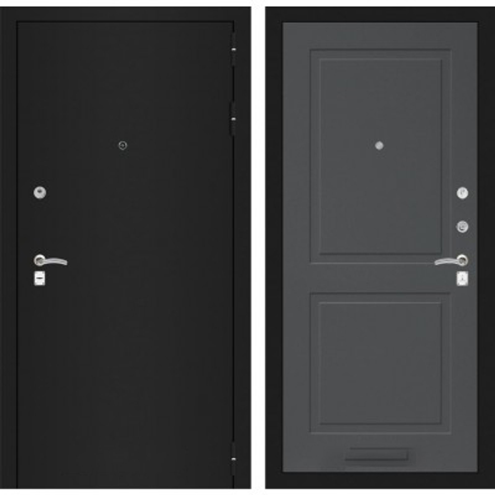 Дверь входная Лабиринт CLASSIC шагрень черная 11 - Графит софт металлическая