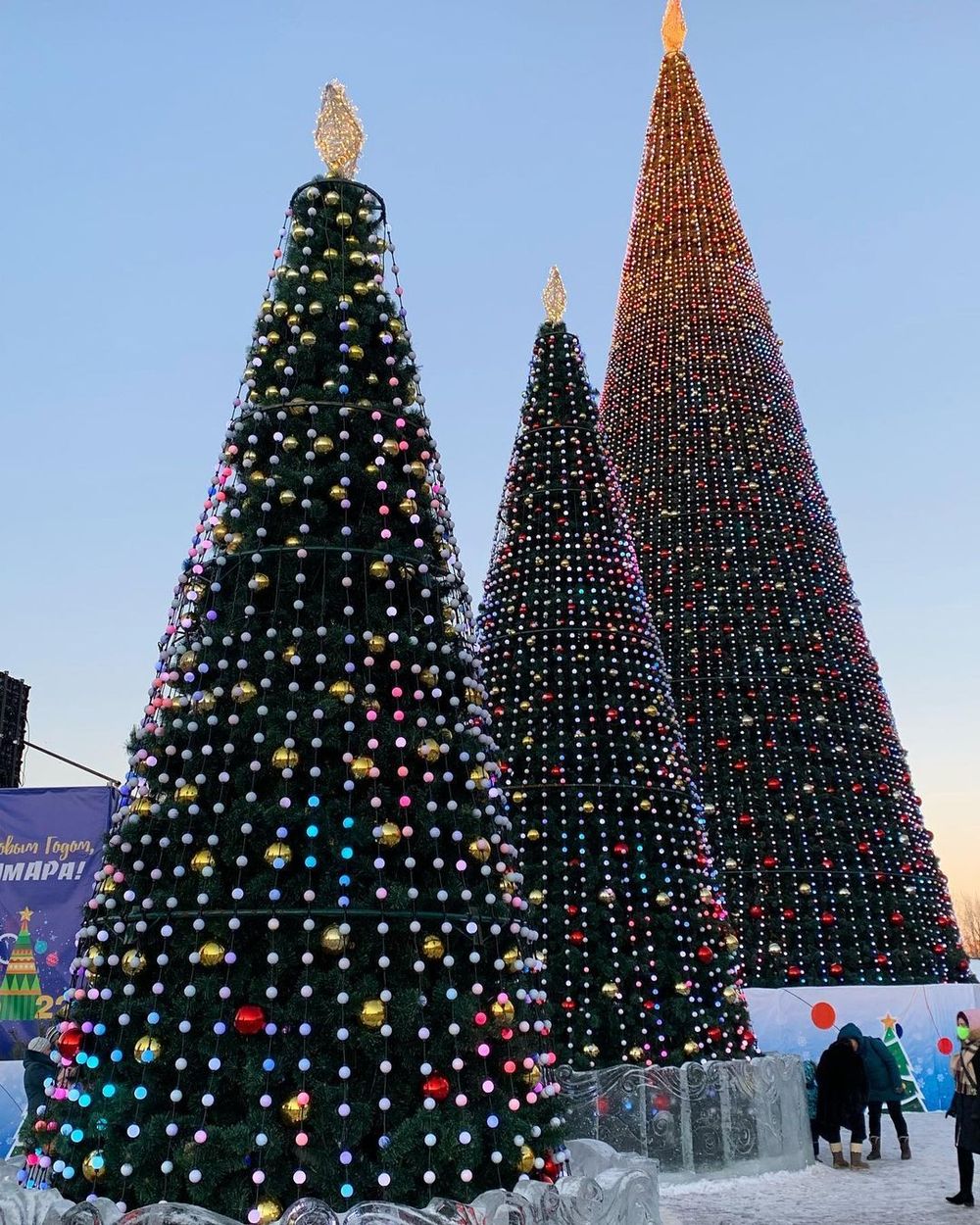 Умная уличная гирлянда «3D» на елку от 4 до 30 м