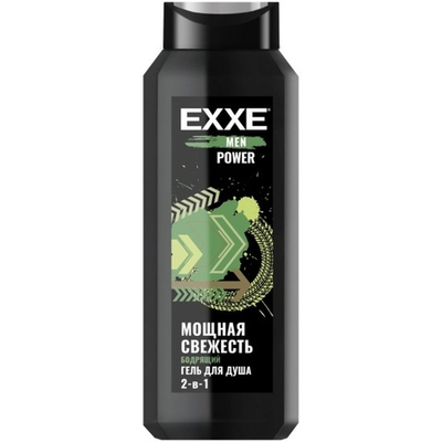 UFC х EXXE,Гель д/душа муж, Бодрящий POWER 400мл