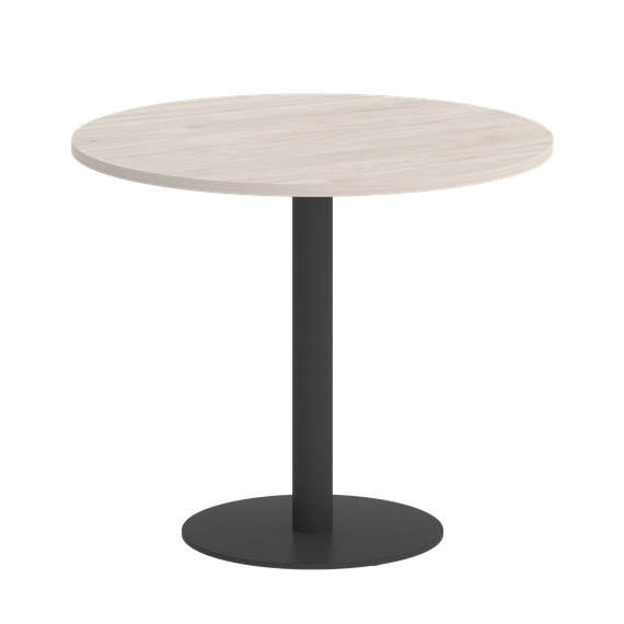 Home Office Стол круглый VR.SP-5-90.1 Денвер Светлый/Металл Антрацит 900*900*753