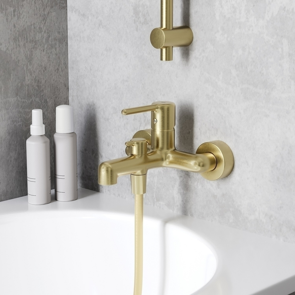 Смеситель для ванны 35к IDDIS AIGMG00i02WA "Aiger" без душ. аксессуаров, ЗОЛОТО матовый