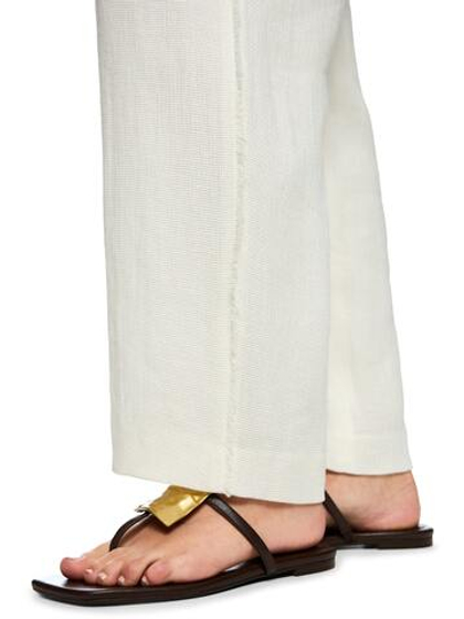 Marc Cain Брюки прямого кроя из льна и вискозы