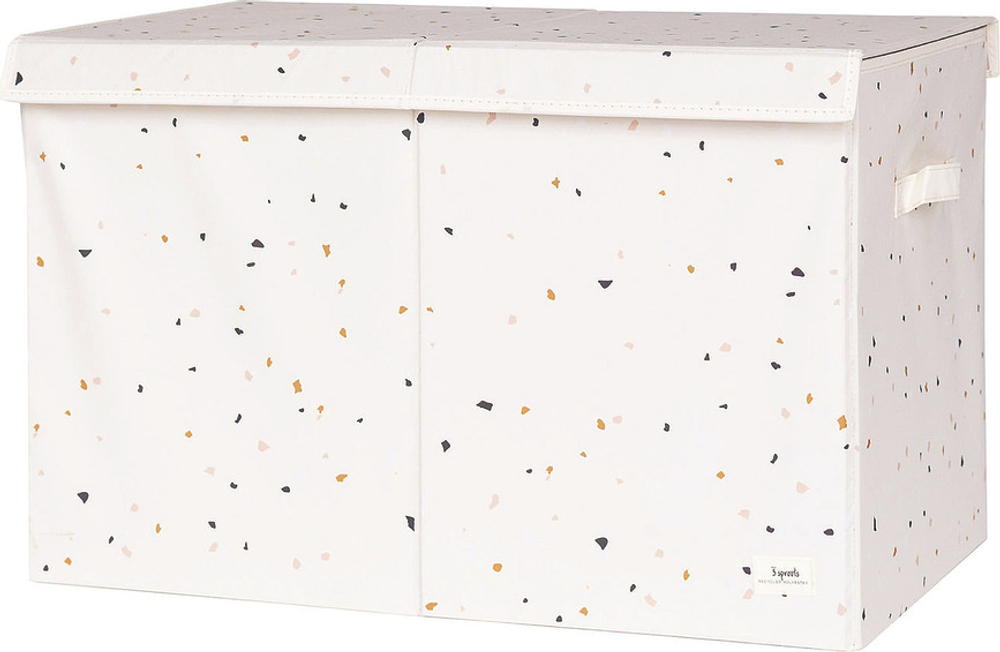 Банка для хранения 3 sprouts Pudelko Terrazzo z pokrywa, пищевой пластик, бежевая