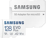 Карта памяти 128Gb MicroSD Samsung EVO Plus + SD адаптер (MB-MC128KA)