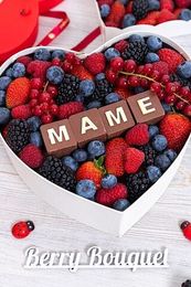 Сердце с ягодами "МАМЕ"