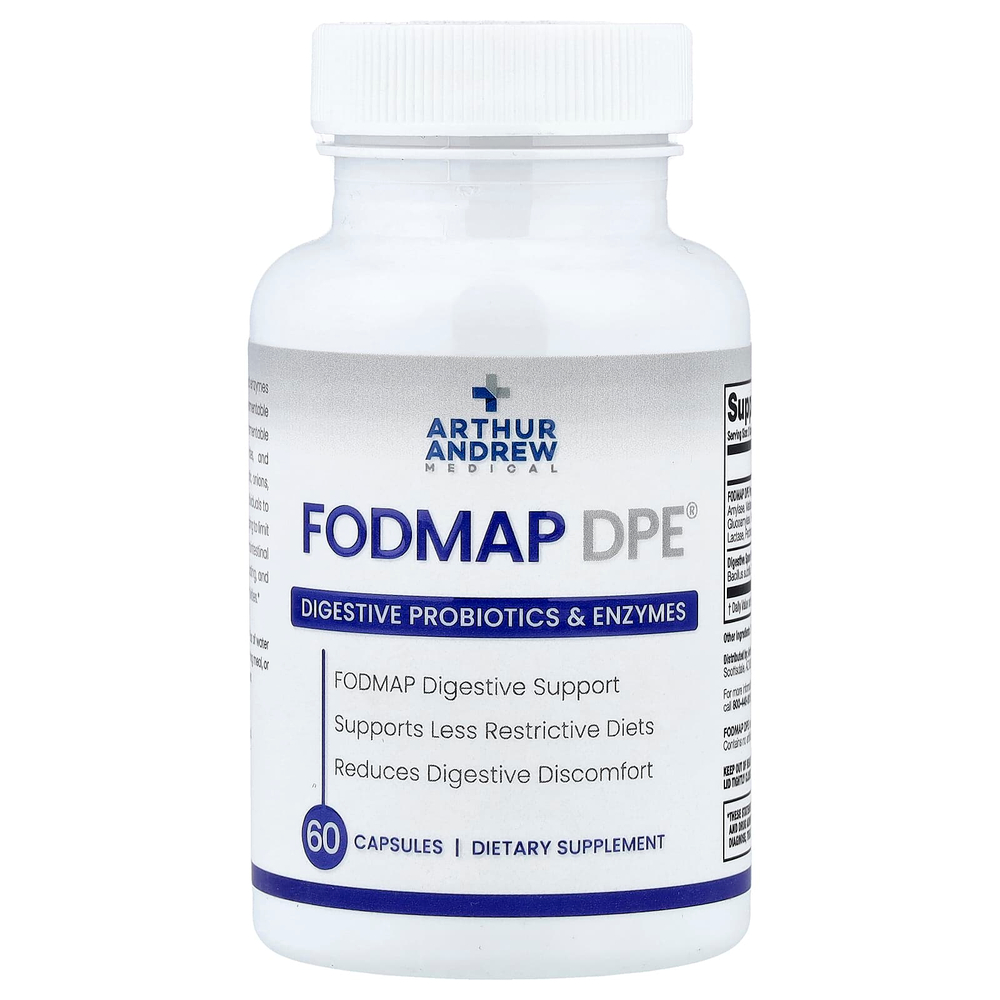 Arthur Andrew Medical, FODMAP DPE®, 60 капсул