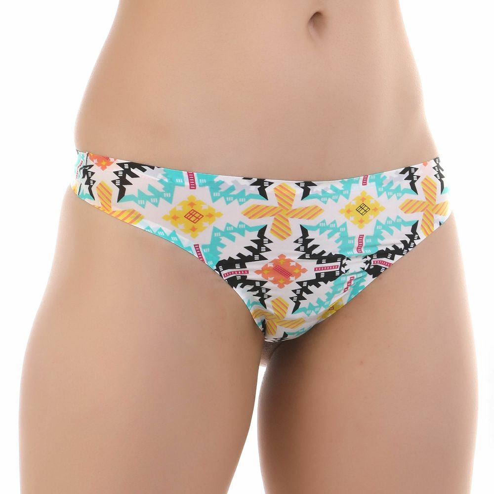 Женские трусы стринги с разноцветным принтом ROMEO ROSSI 1506-3