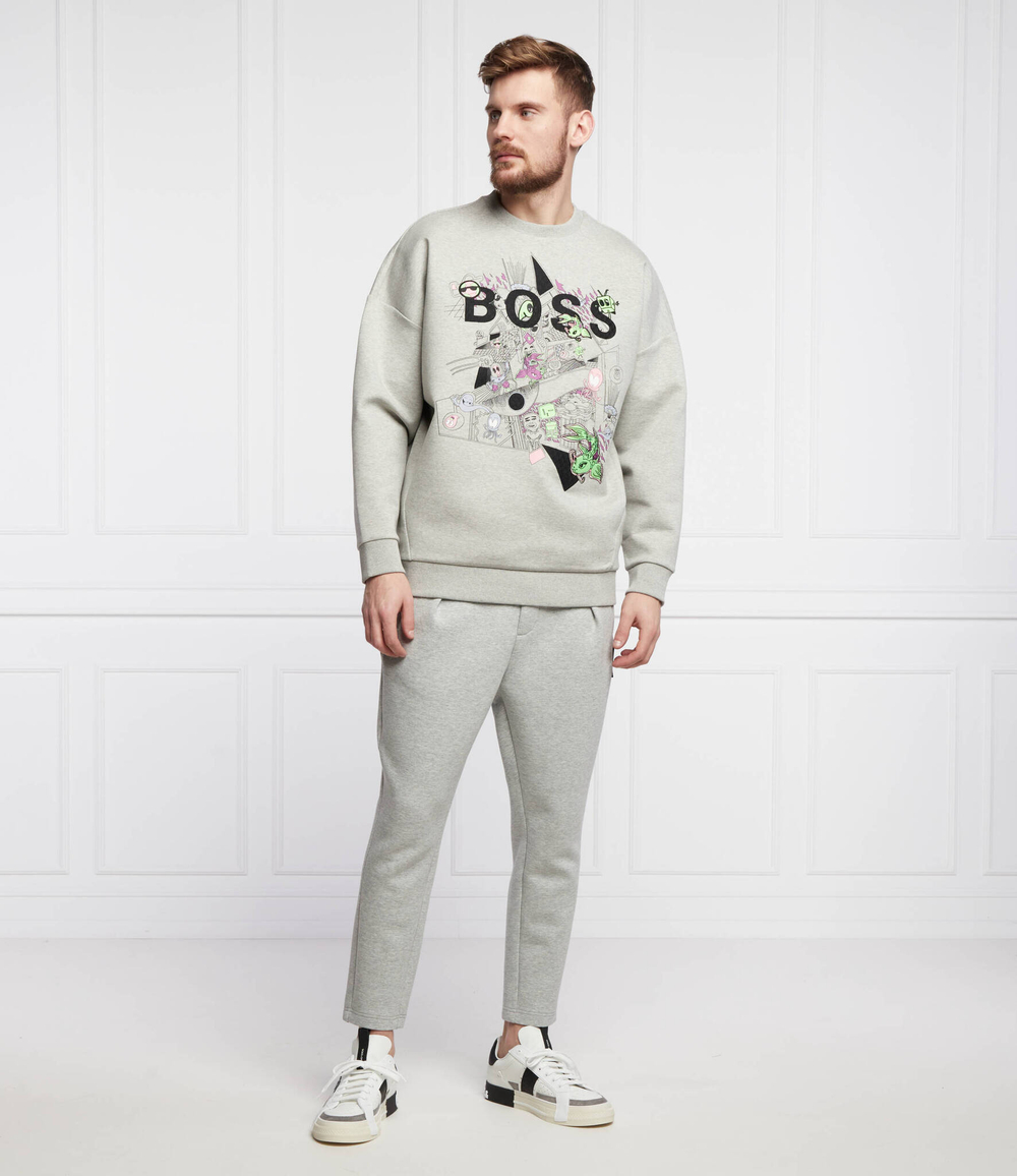 тощие salbo lotus BOSS GREEN - серый(50464627)