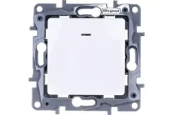 Выключатель Legrand Etika 1-клавишный с индикатором белый 25645