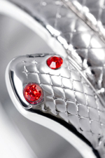 Малое кольцо под головку пениса в форме змеи (Цвет: серебристый)