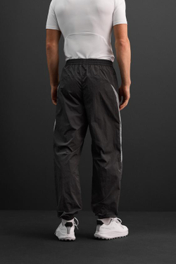 ZARA БРЮКИ-ДЖОГГЕРЫ В СТИЛЕ КОЛОР-БЛОК, АНТРАЦИТОВО-СЕРЫЙ