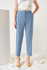 3962 Брюки женские (дымчато-голубой)