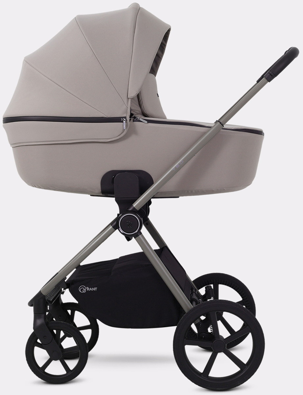 Детская коляска Rant Teo Soft 3 в 1 с автокреслом Aster Zero Olive Cloud