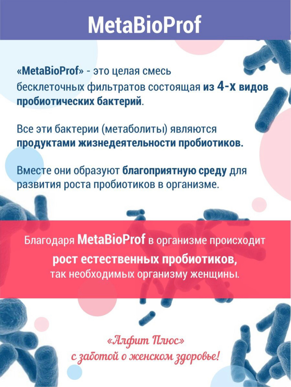 ФЛОРАЖЕН для женской микрофлоры №30, Фитол-18 с метаболитами пробиотиков MetaBioProf