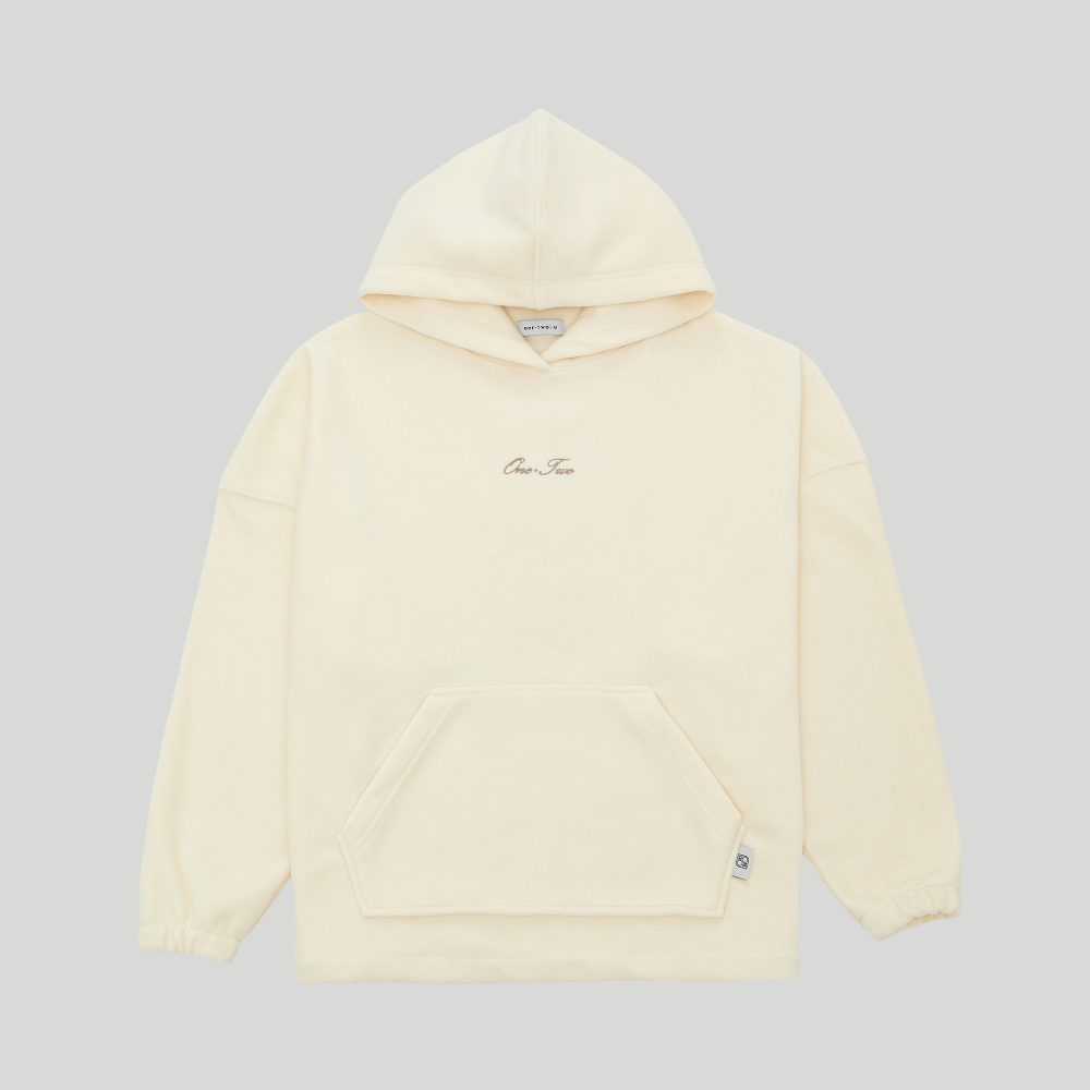 Drawstring Hoodie Cream