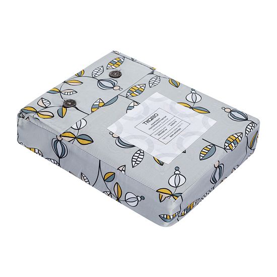 Комплект постельного белья "Ягоды тайги" из премиального сатина из коллекции russian north, 200х220 см