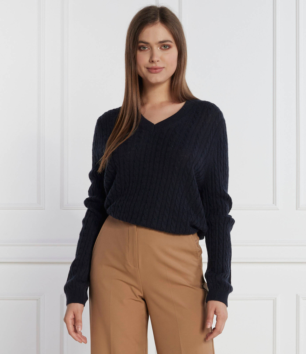 Хлопковый свитер soft cable Tommy Hilfiger - темно-синий(WW0WW39887)