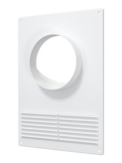 Площадка торцевая ПТПР фланец D110 решетка 180х250 пластик ERA