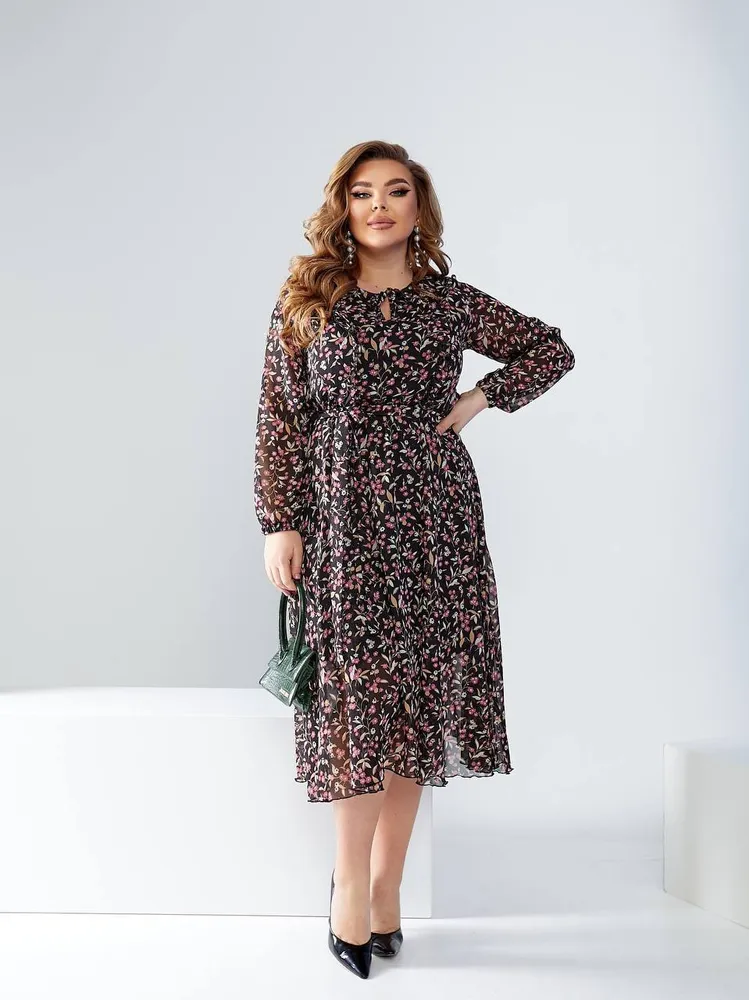 Шифоновое платье УК-8520